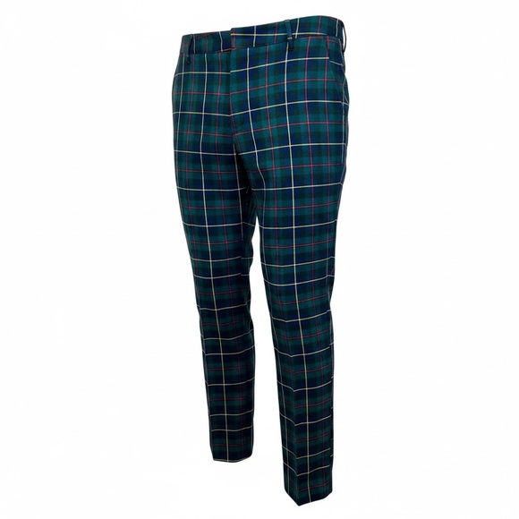 Tommy Hilfiger Hampton Black Watch Plaid Pants 2 Preppy Classic Academia Holiday - Picture 2 of 10